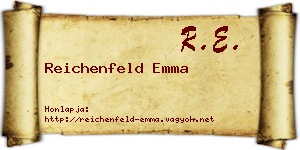 Reichenfeld Emma névjegykártya